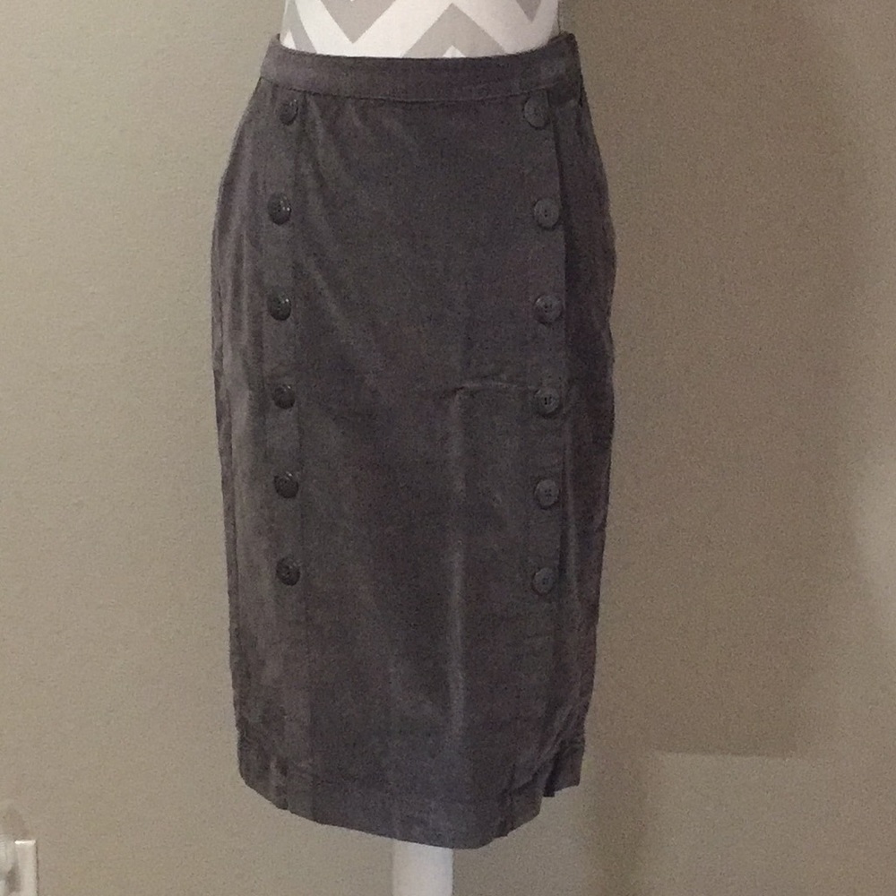 Tulle Corduroy Pencil Skirt